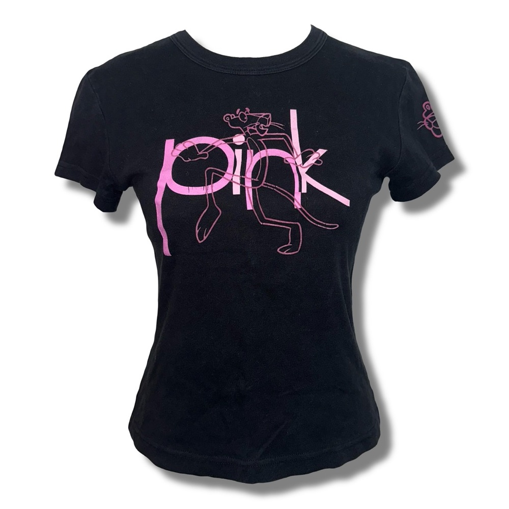 Vtg 2004 Pink Panther Baby Tee